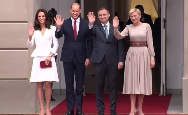 William i Kate spotkali się z polską parą prezydencką