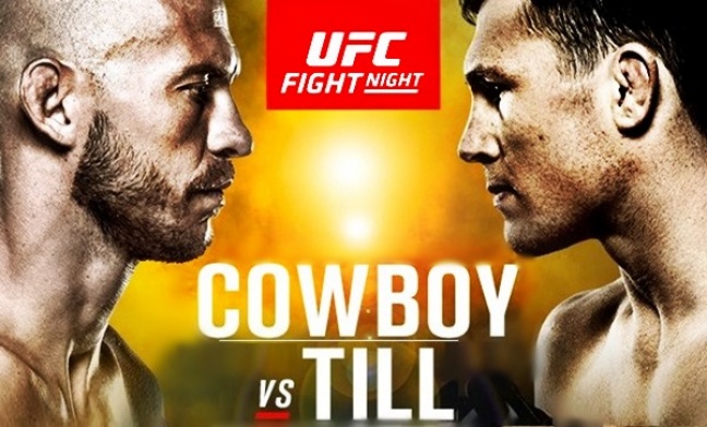 &quot;UFC&quot; PEŁNA KARTA WALK GALI UFC FIGHT NIGHT®: COWBOY vs. TILL