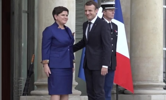 Premier Szydło spotkała się z prezydentem Francji w Paryżu