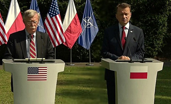 Johnem Boltonem: Zwiększymy liczbę żołnierzy USA w Polsce o tysiąc
