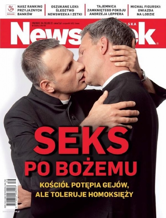  &quot;Newsweek&quot; znów szokuje. Zobacz okładkę o homoseksie księży
