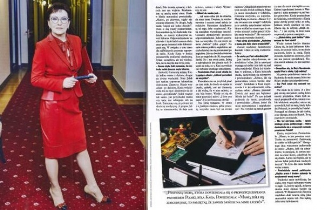 Premier Ewa Kopacz o sesji zdjęciowej