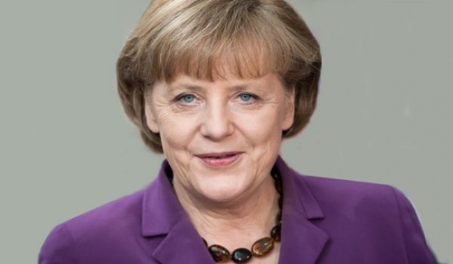 Wypadek  kanclerz  Merkel na nartach