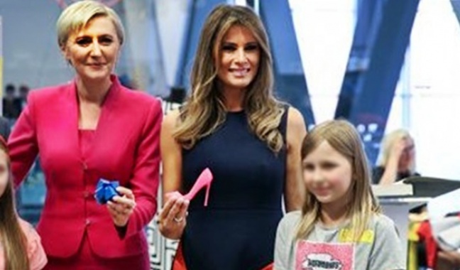 Pierwsze damy USA i Polski spotkały się w Belwederze