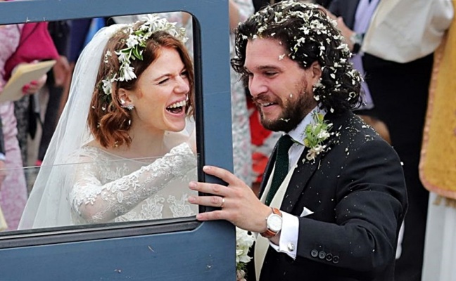 Rose Leslie i Kit Harington już po ślubie