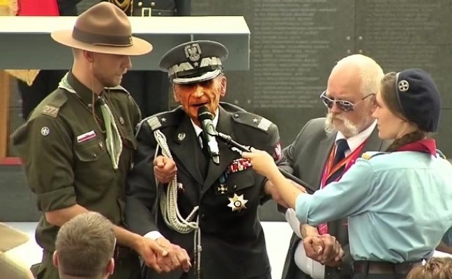 &quot;Żegnam Was&quot;. Generał Ścibor-Rylski w przejmującym przemówieniu
