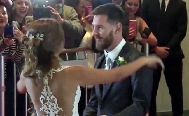 Lionel Messi już po ślubie.