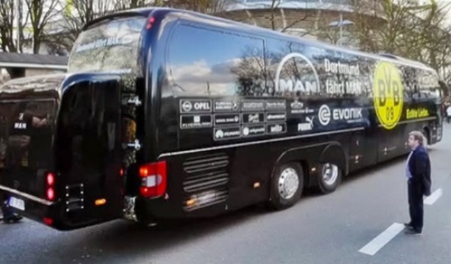 Wybuch bomby przy klubowym autokarze Borussii!