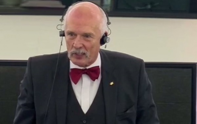 Teatr Korwina podczas debaty w Europarlamencie