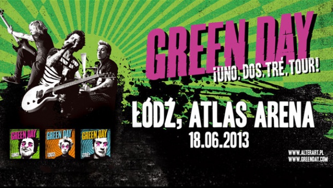 Koncert Green Day w Łodzi w Atlas Arenie